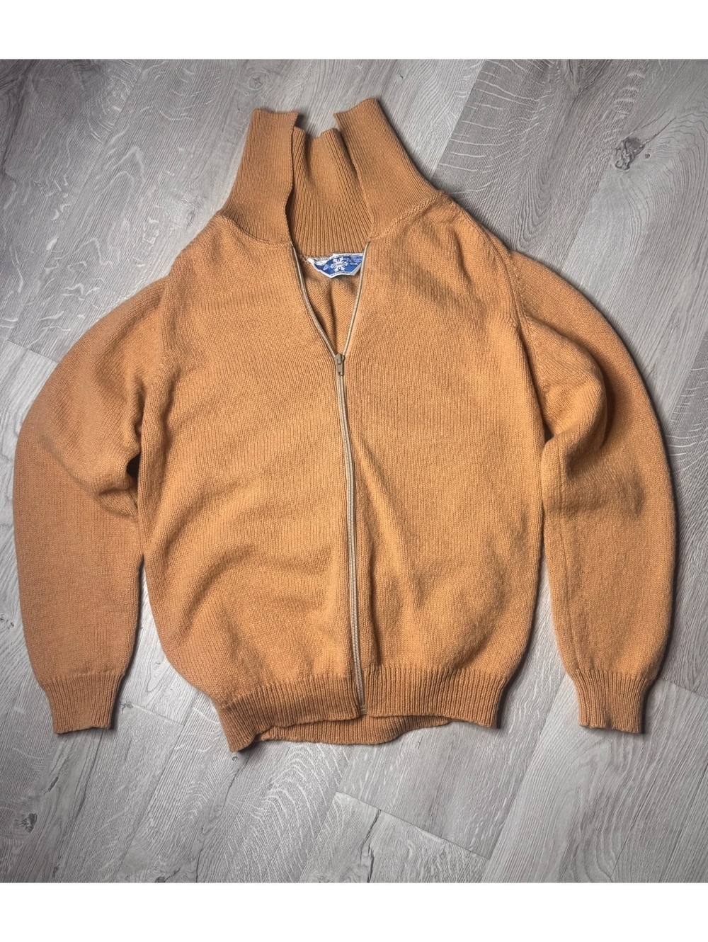Vintage Wool Zip-Up